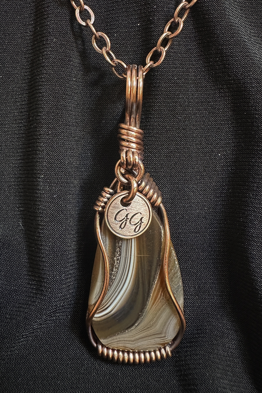 Crescent Moon Lake Superior Pendant