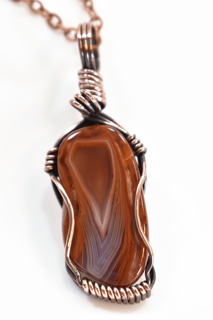 Gemmy Red Little Shadow Agate Pendant