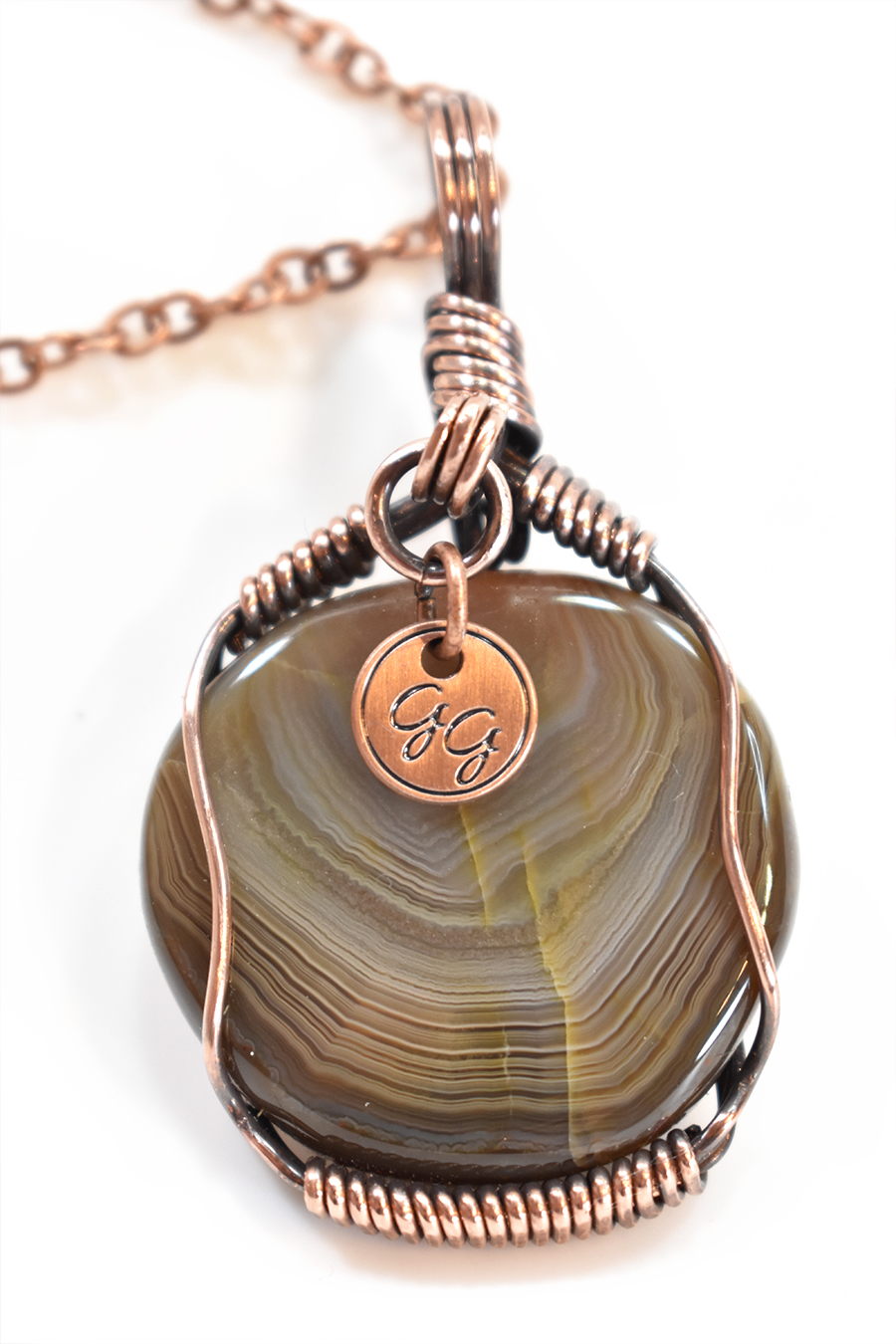 Beautiful Earthy Agate Pendant I