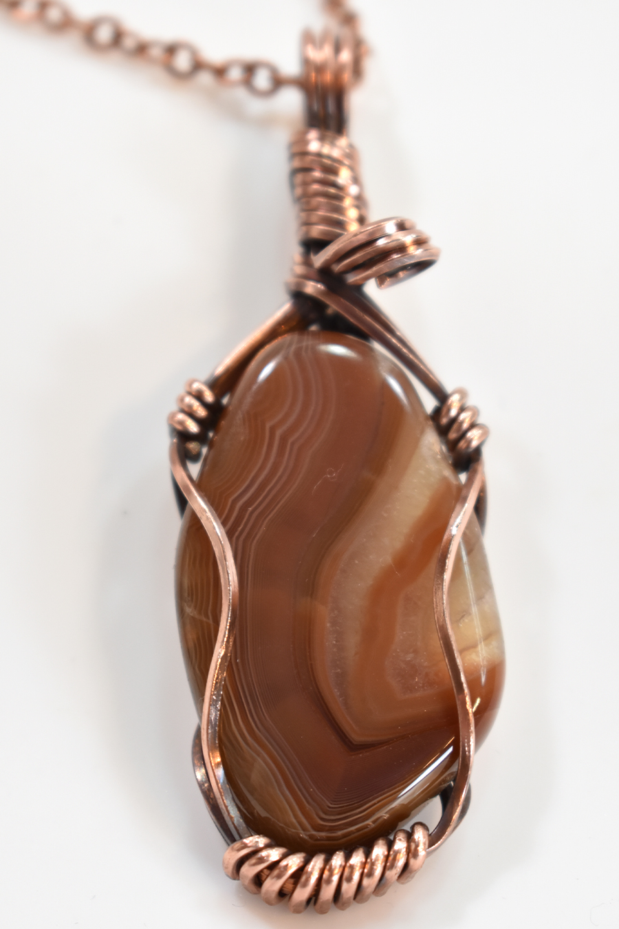 Brown/Amber Banded Agate