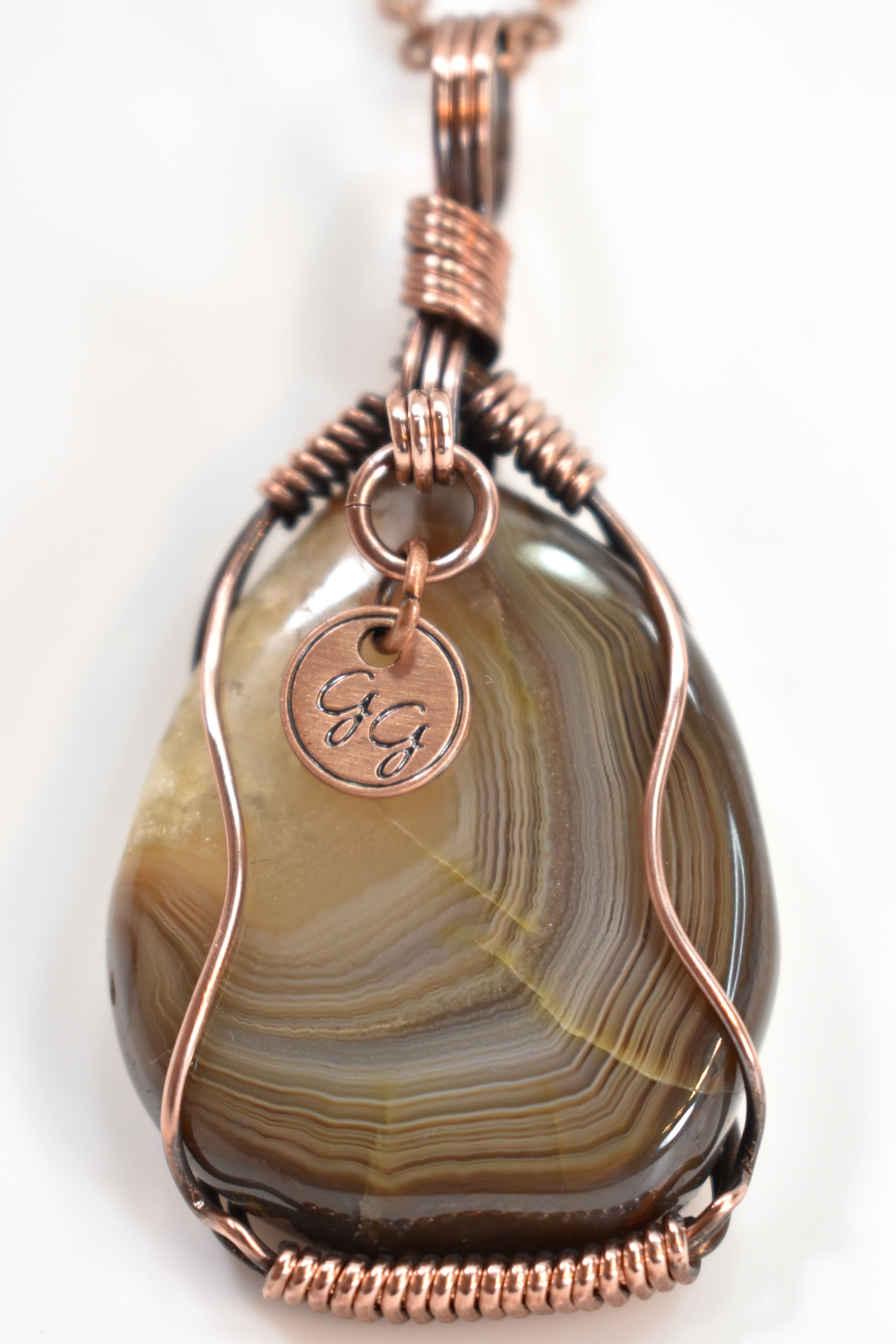 Beautiful Earthy Agate Pendant II