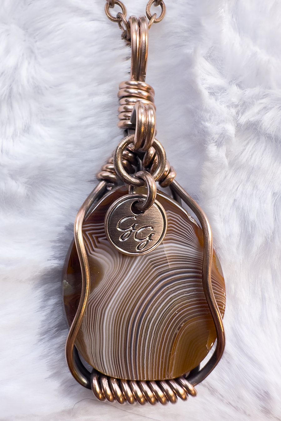 Lake Superior Shadow Agate Pendant II