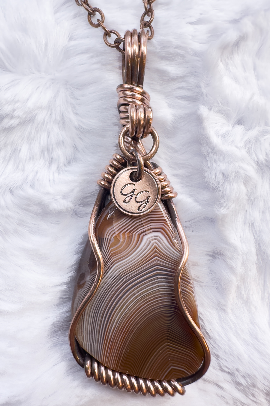 Lake Superior Shadow Agate Pendant I