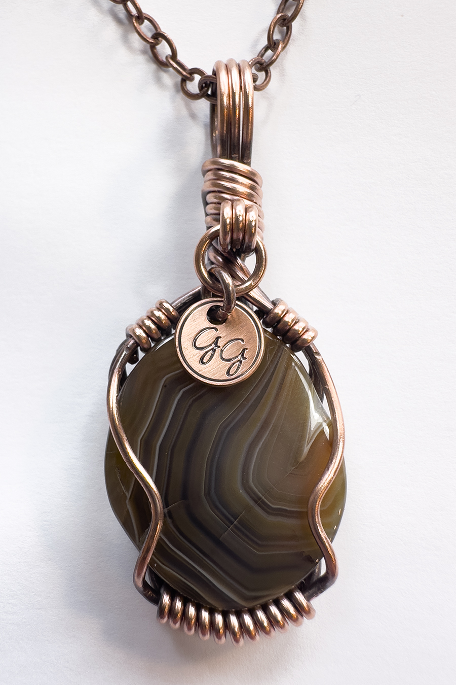 Fine Lake Superior Agate Pendant II