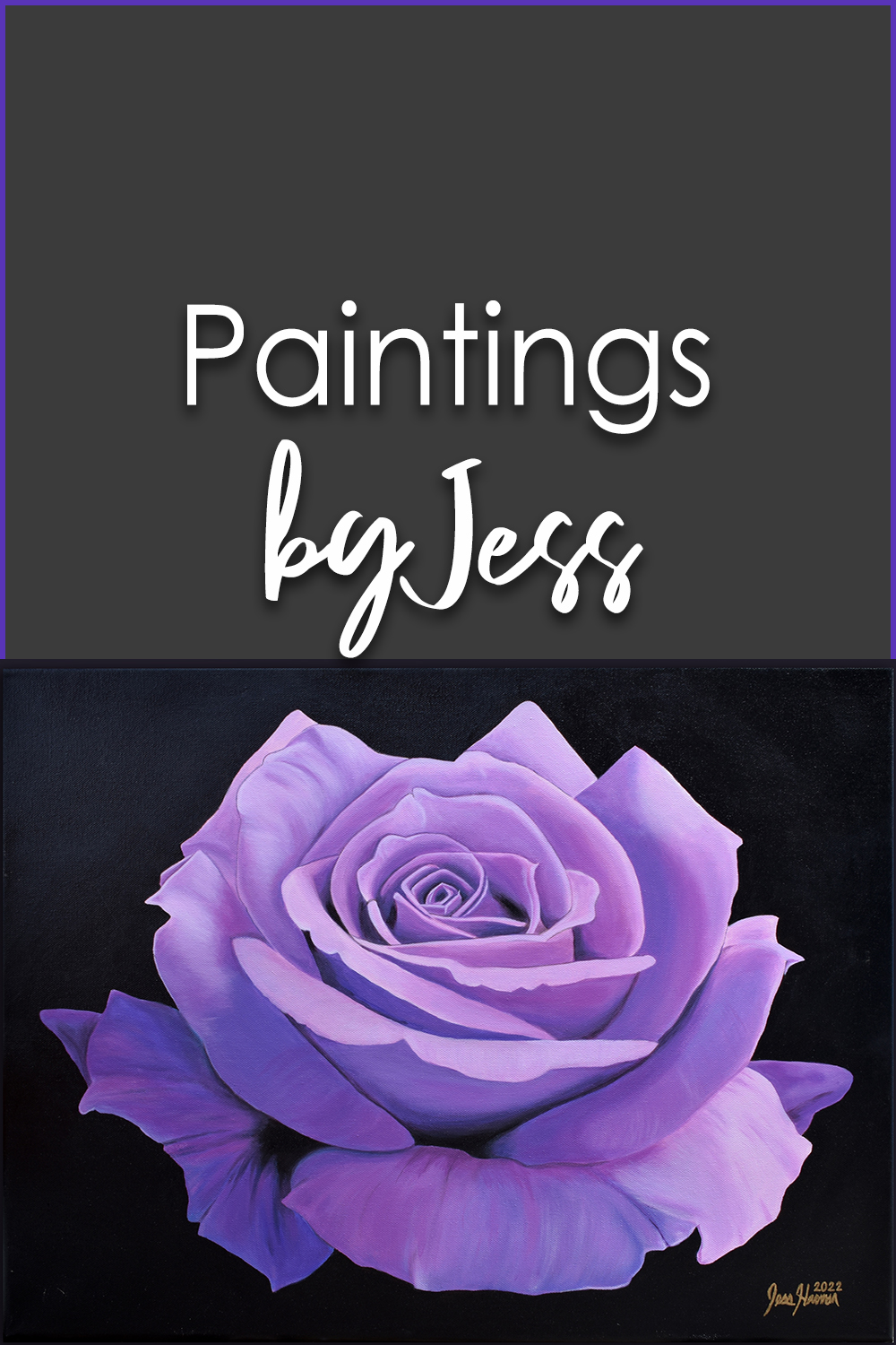 Perfect Purple Rose Painting