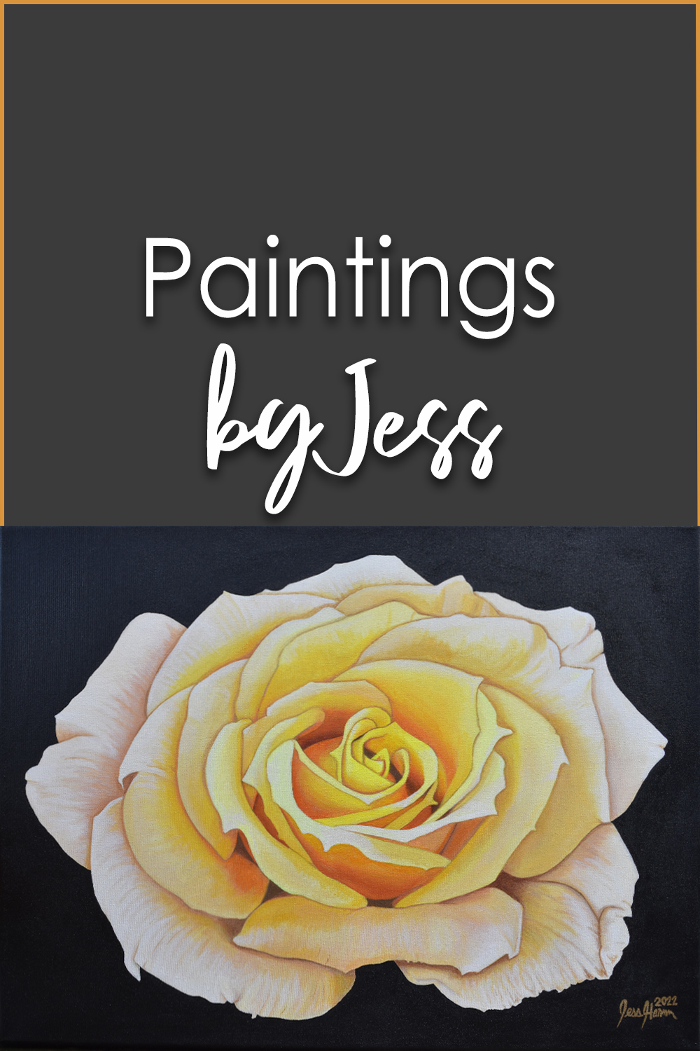 Gorgeous Yellow Rose Painting